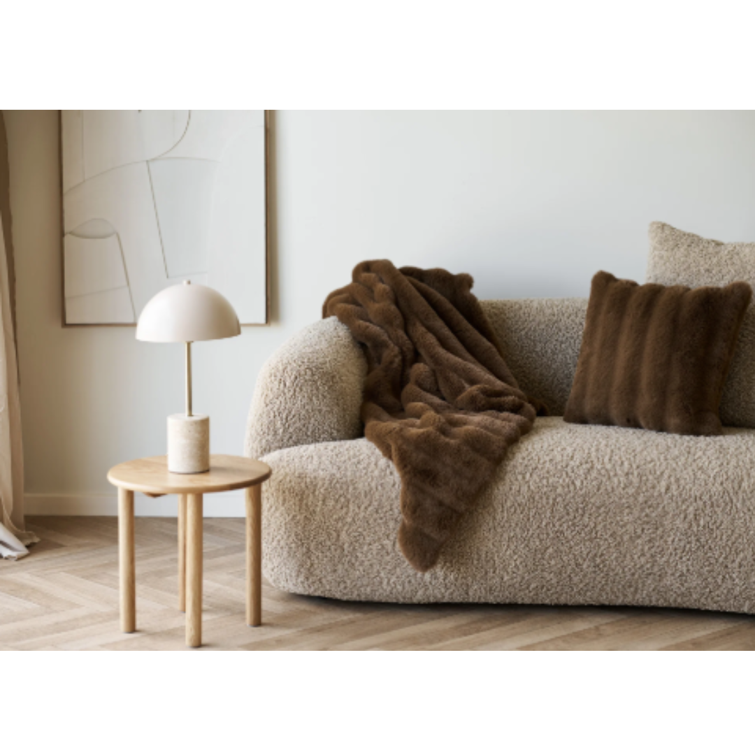 Table Lamp – Beige Marble & Metal Sheffield