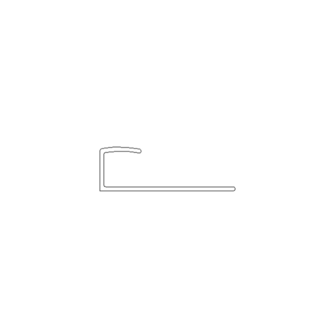 Aluminium J-Shaped Panel Trim - Black