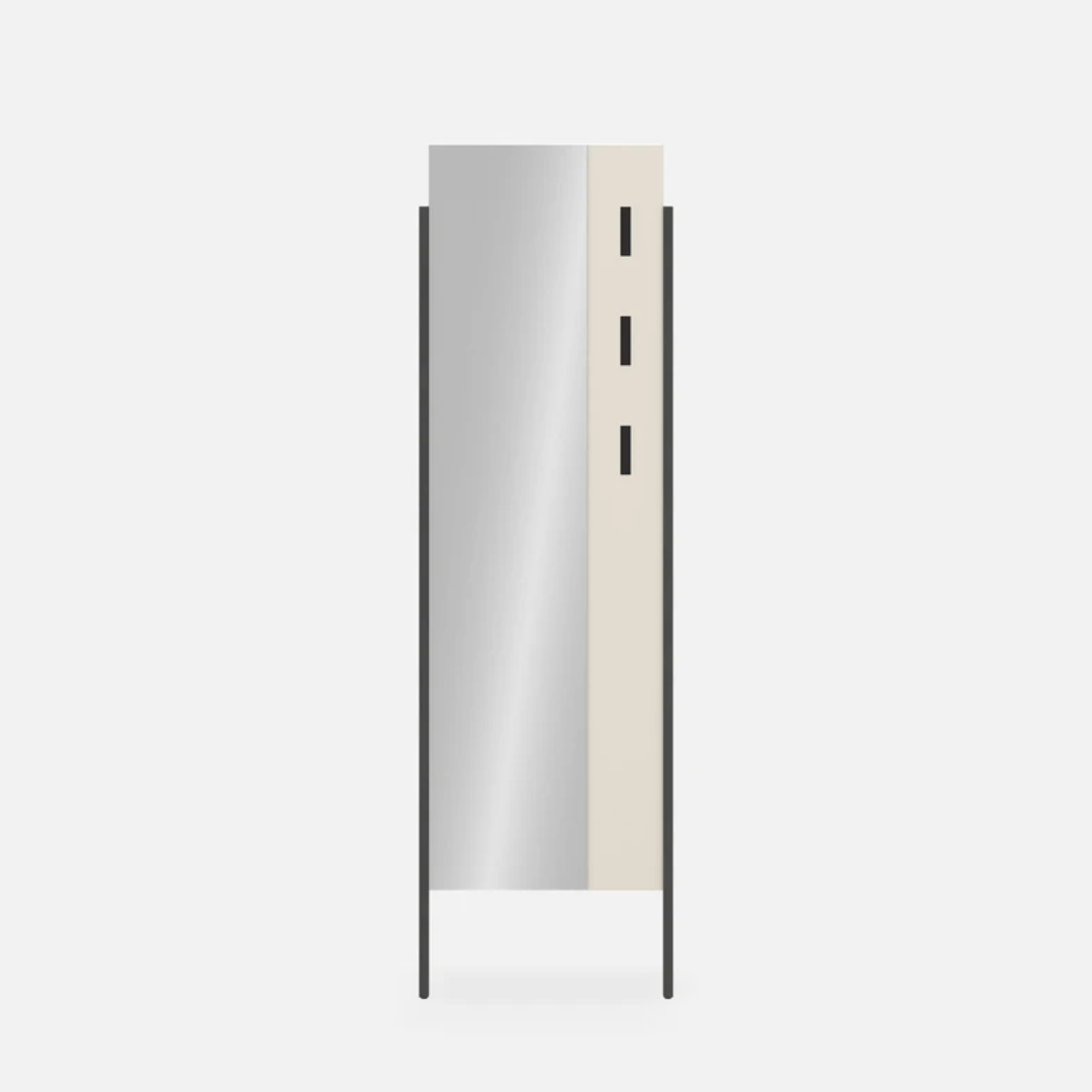 Hallway Cabinet with Mirror - Cashmere