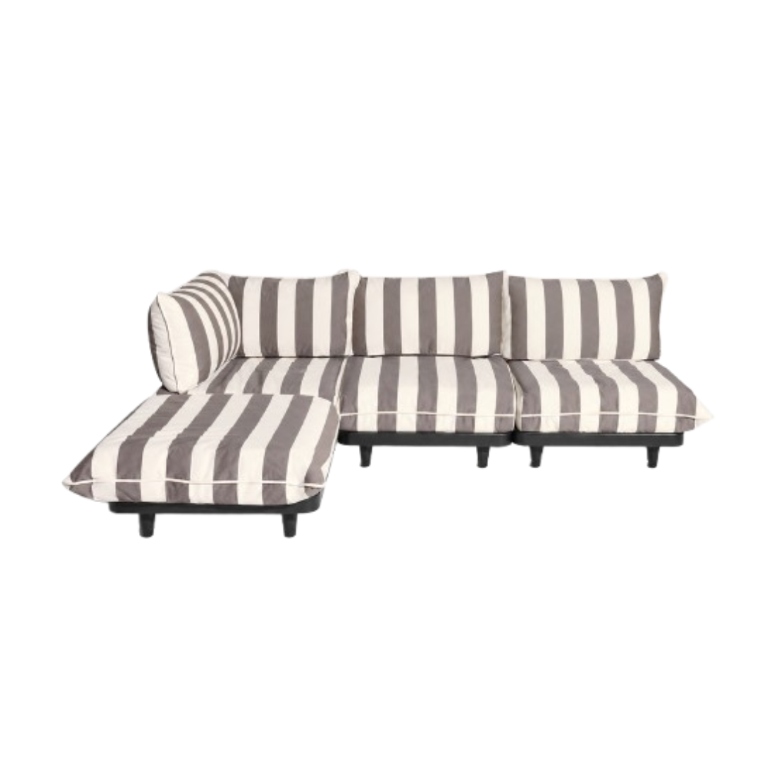 Modular Outdoor Sofa Set – Stripe Cacao