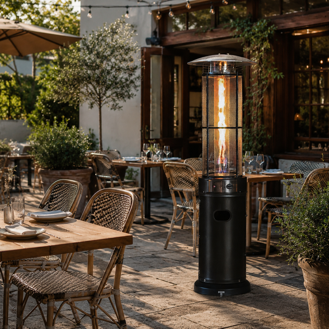 Round Patio Heater – Matt Black