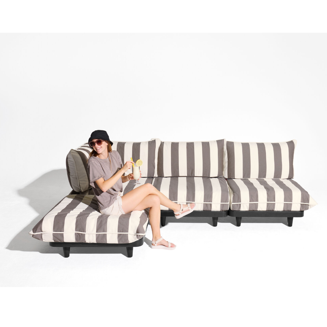 Modular Outdoor Sofa Set – Stripe Cacao