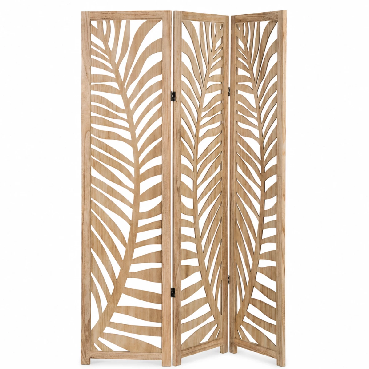 Fern Natural Screen W120 x D6 x H170 cm – 3 Doors image 1