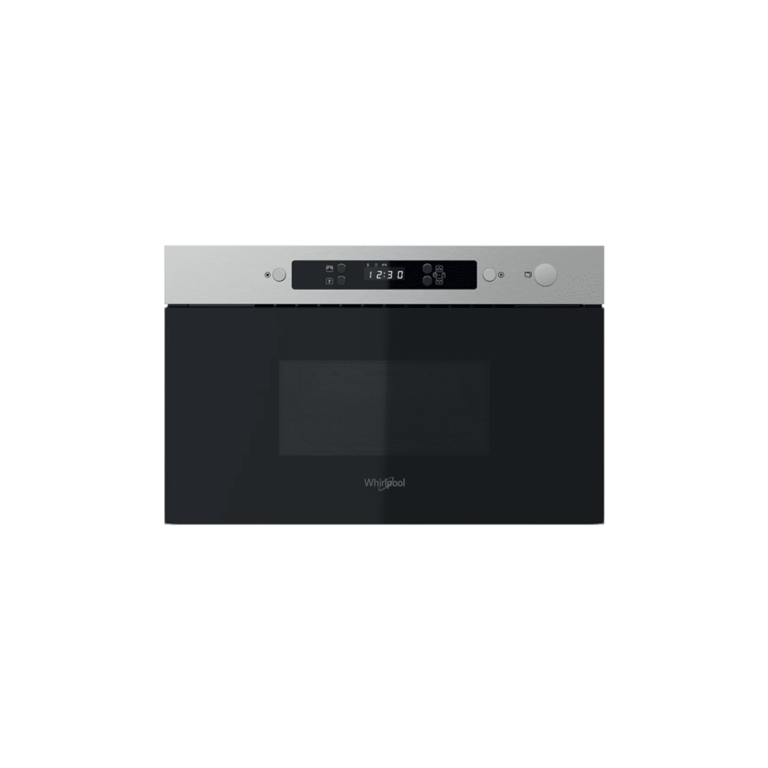 Whirlpool Built-In Microwave – Inox & Black Glass 22L