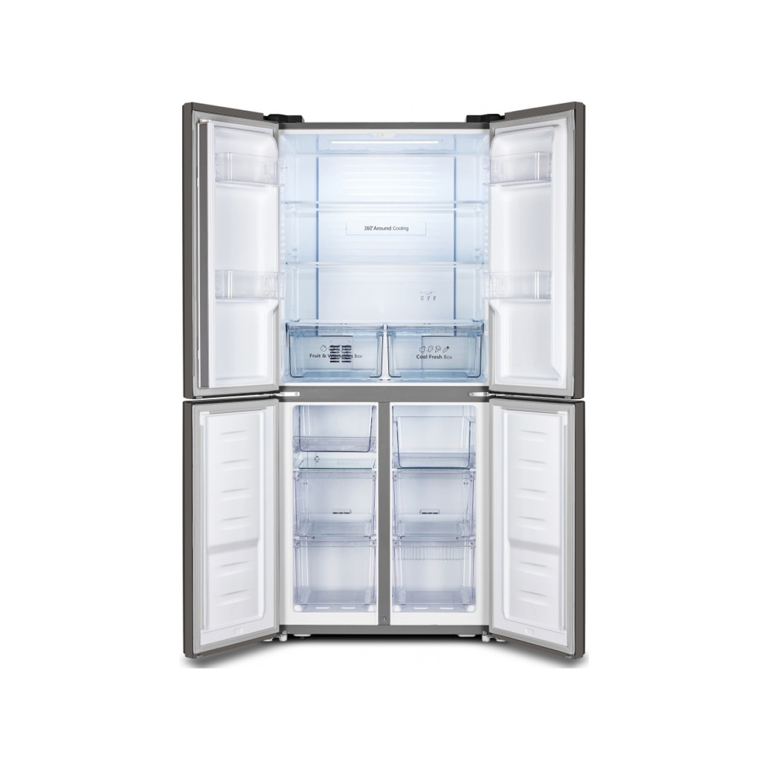 Fridge Freezer -Silver 427L French Style Hisense