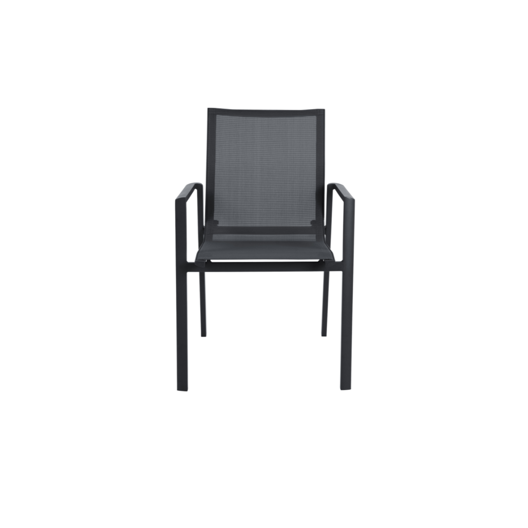 Aluminium Sling Arm Chair – Anthracite