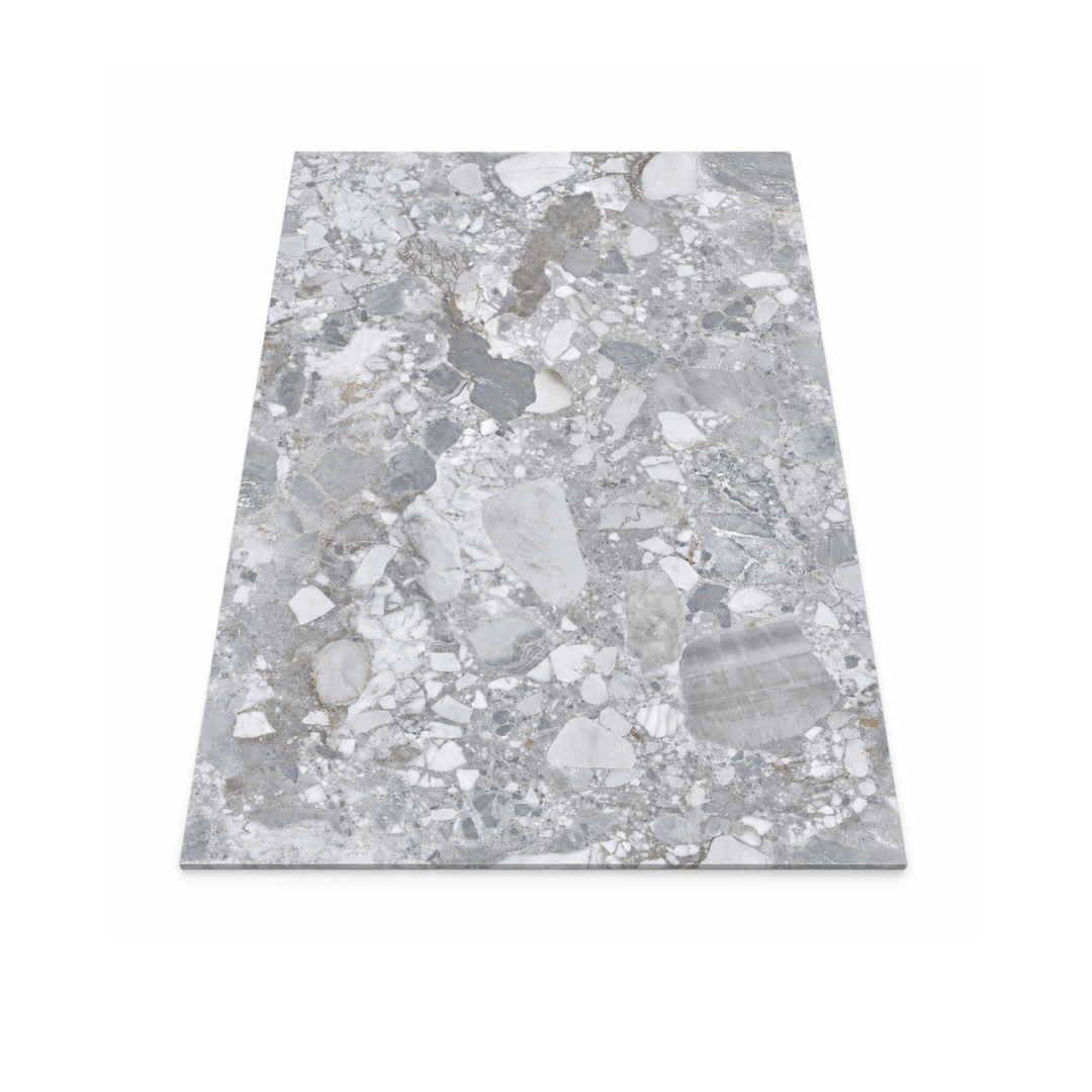 Decorative PVC - Bianco Grigio Terrazzo