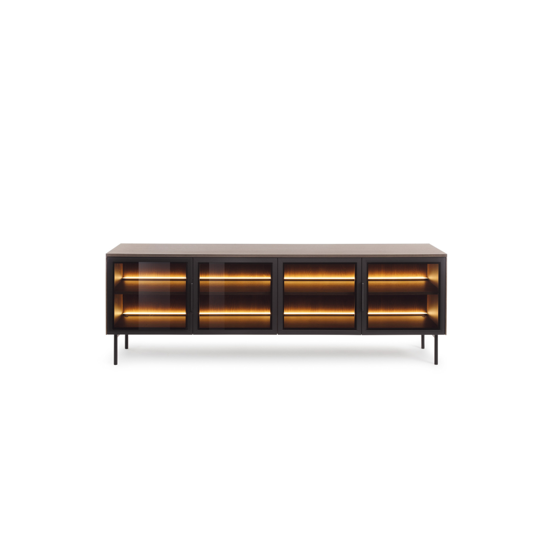 Chest Of Drawers 181 4D + LED – Dunin Oak