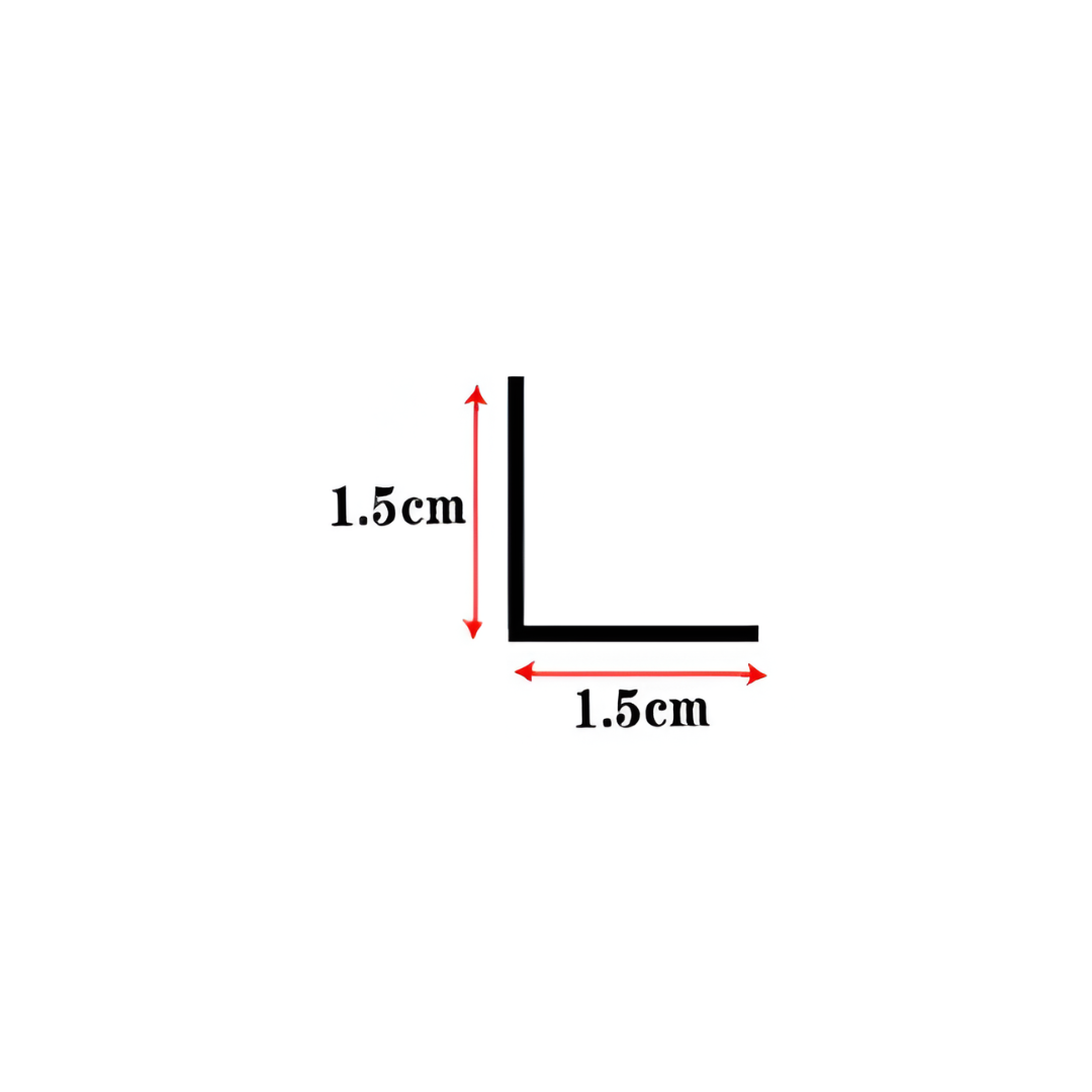 Aluminium L-Shaped Panel Trim - Black