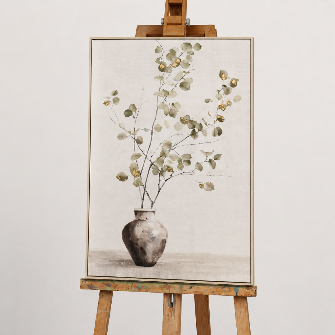 Soft Golden Green 1 Acrylic Painting – 60x90 cm