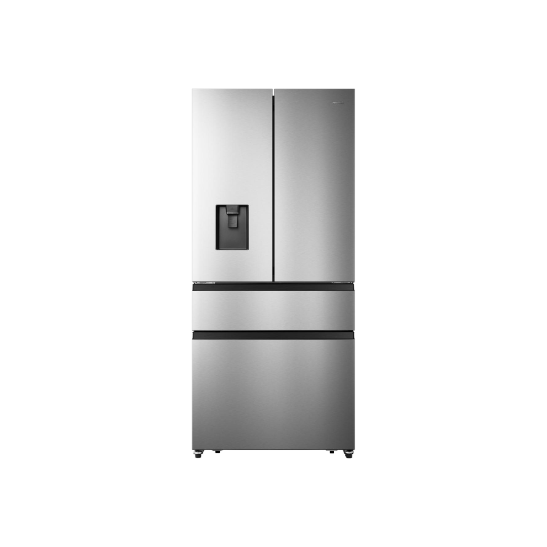 Fridge Freezer-Grey 480L  Inox French Door Hisense PureFlat