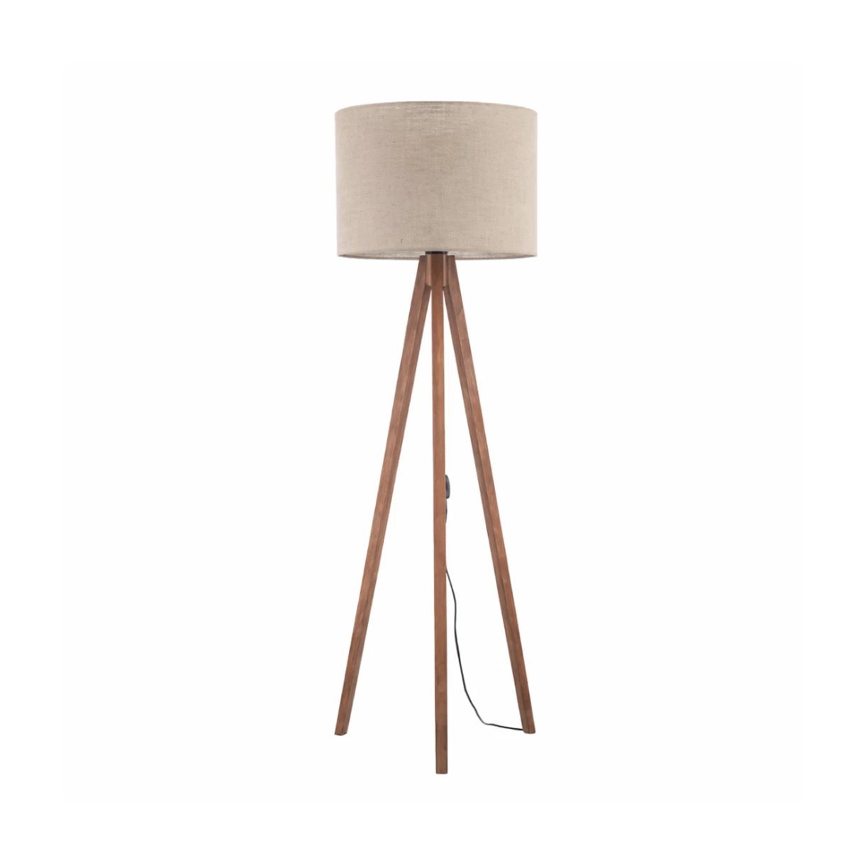 Grand Walnut Floor Lamp image 1