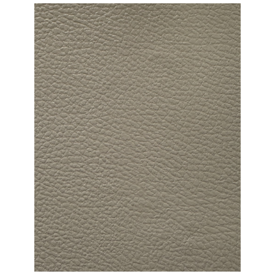 Decorative PVC - Leather-Effect Silver Grey