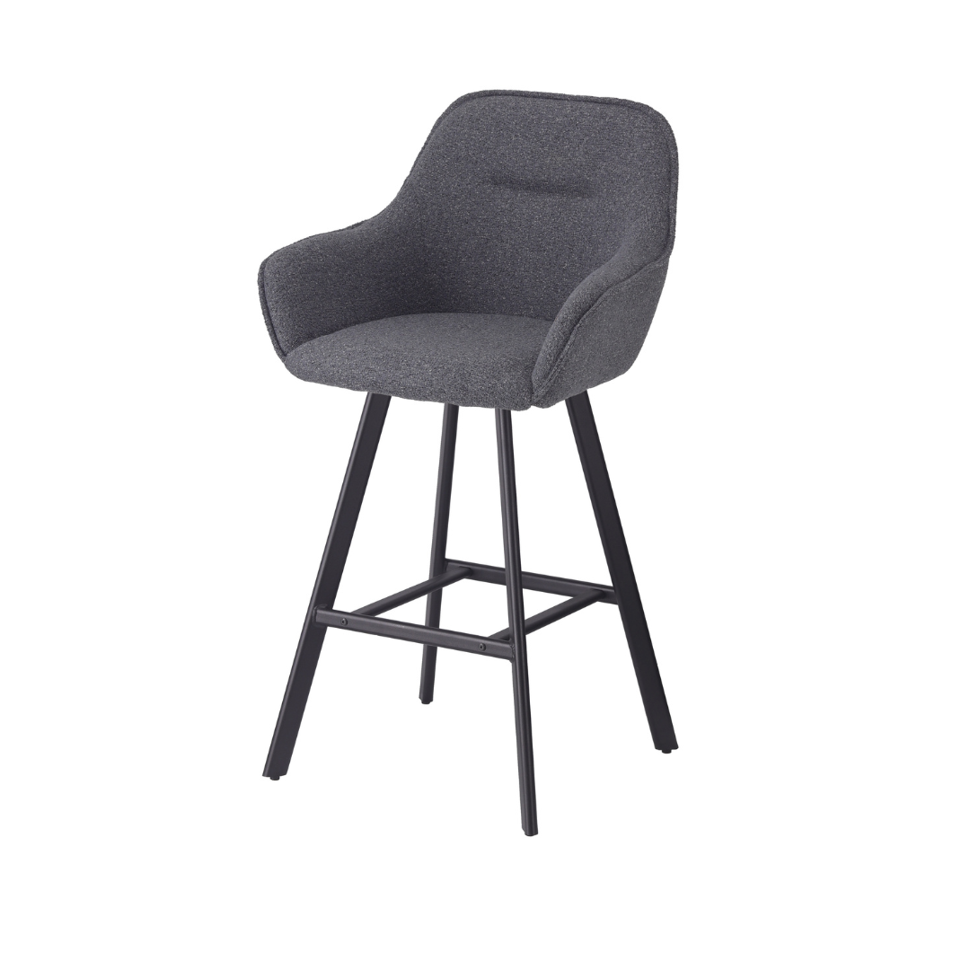 Bar Stool – Dark Grey & Stool - Black