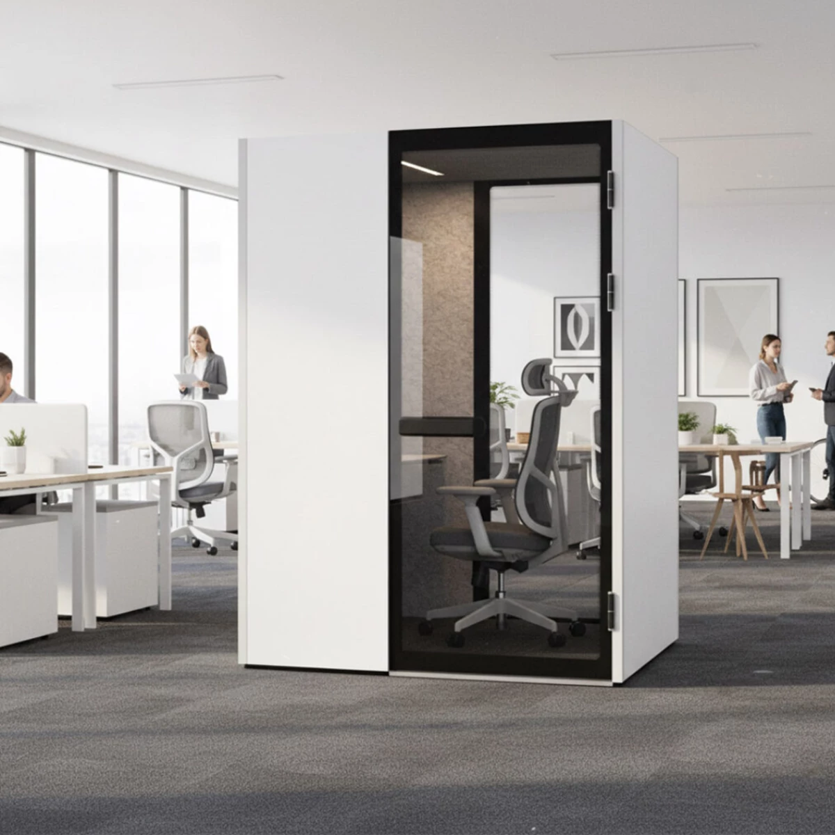 Individual Acoustic Booth - Grey image 1