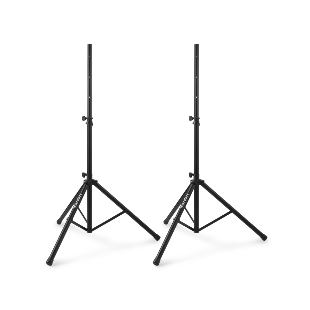 Adjustable Speaker Stand Set with Carry Bag 2pcs - Black