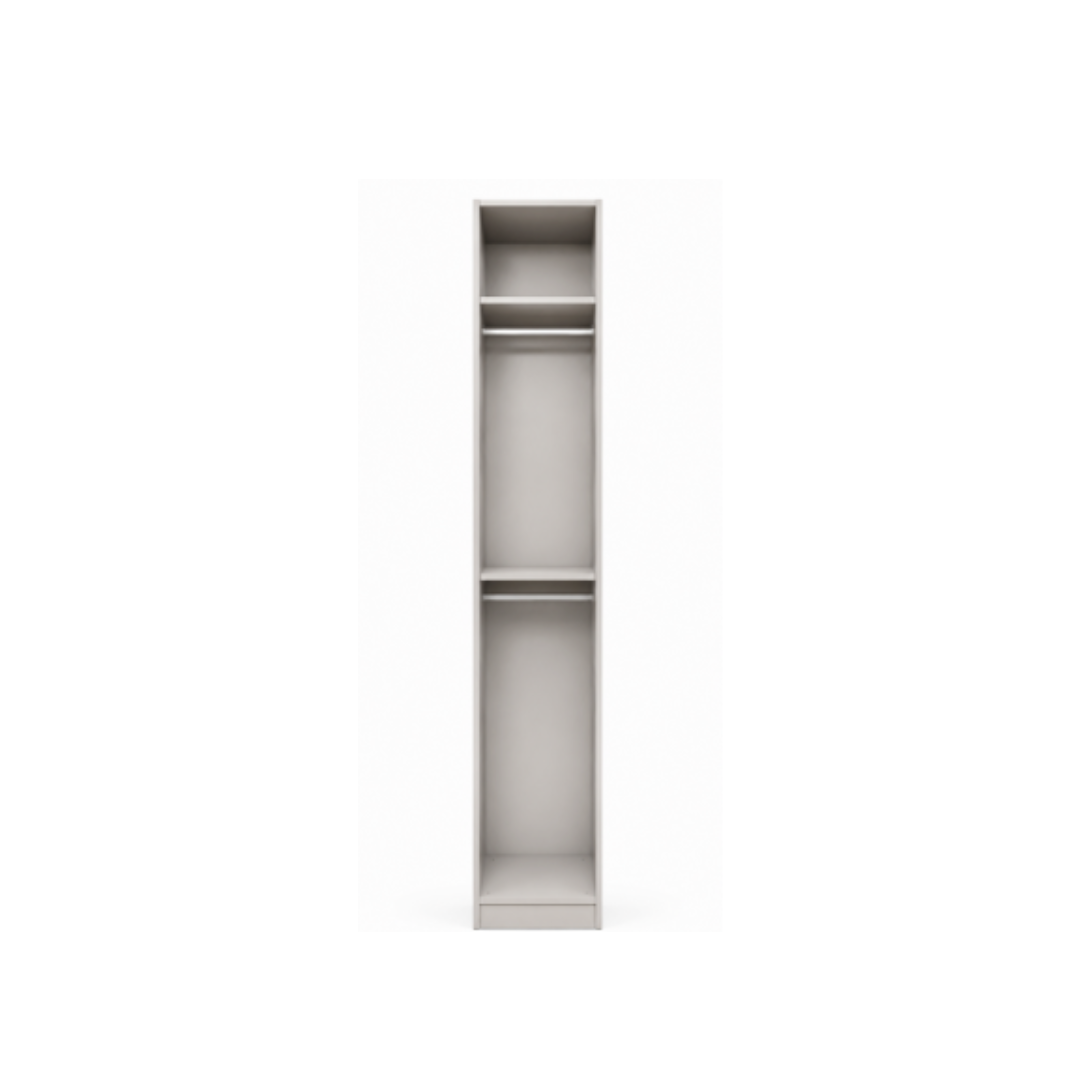 Wardrobe 40x240 – 2 Shelves & 2 Hanging Rails-Taupe