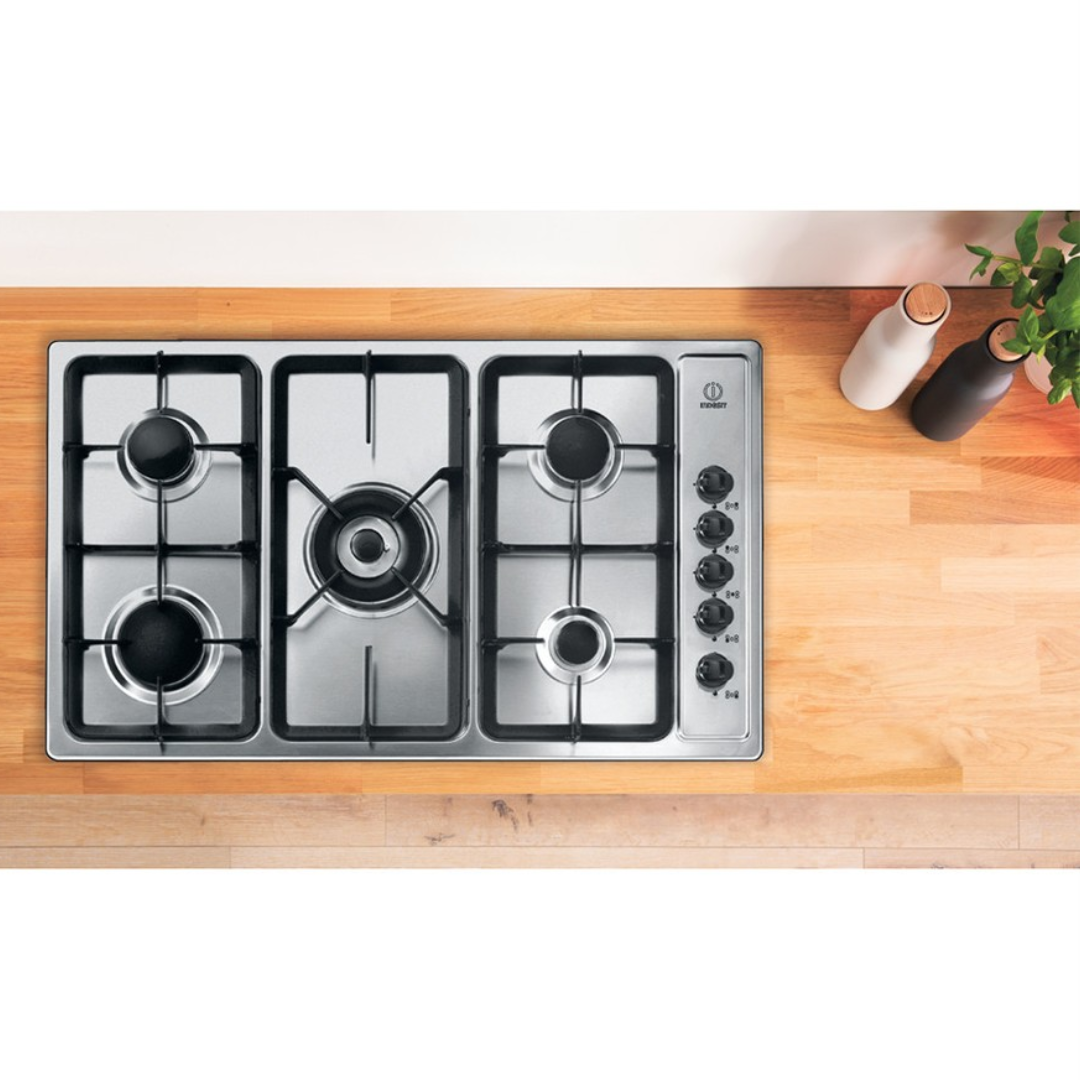 Indesit Gas Hob – Inox  5 Burners 90cm