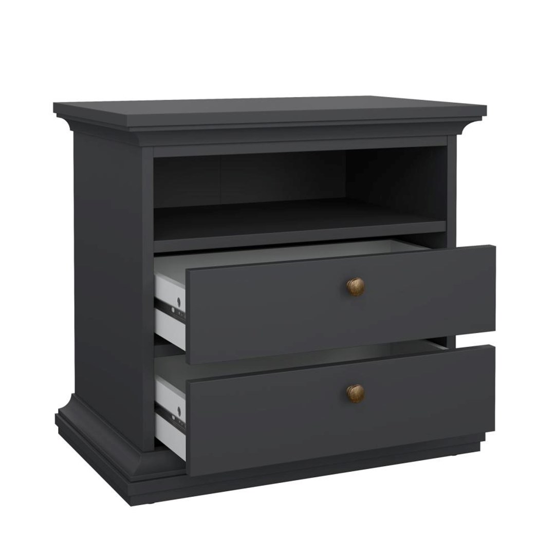 Bedside Table – Matt Grey