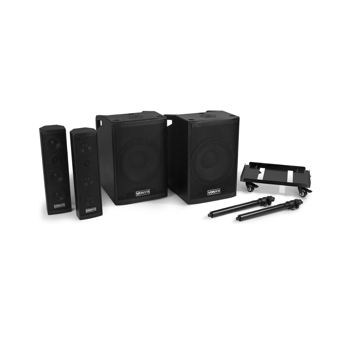 Plug & Play Speaker System with Dual Subwoofers – 1150W 2.2.
