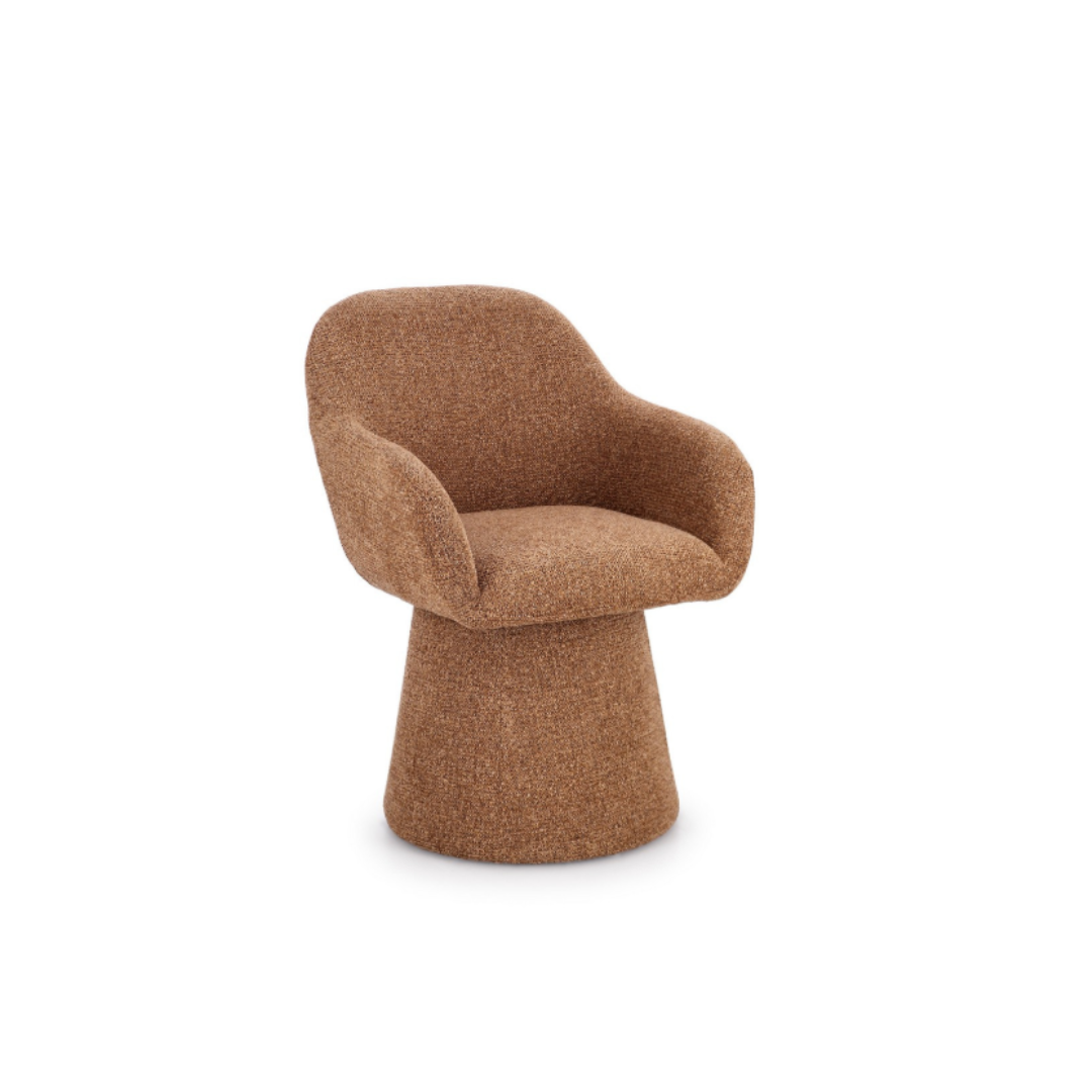 Swivel Armchair – Terracotta