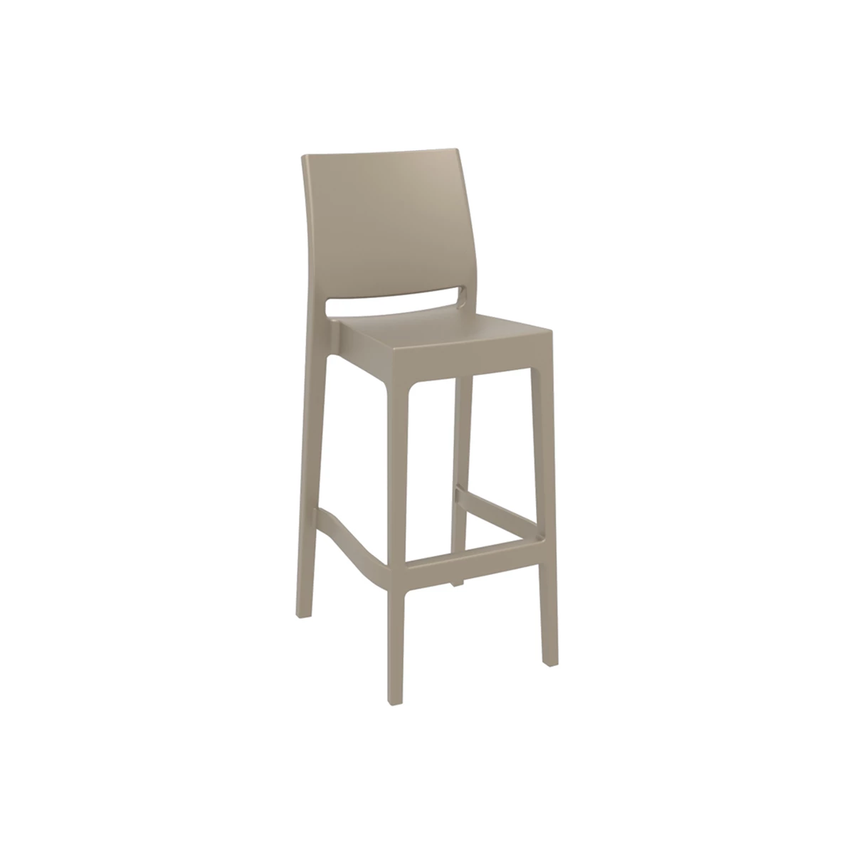 Bar Stool 75 cm – Taupe image 1