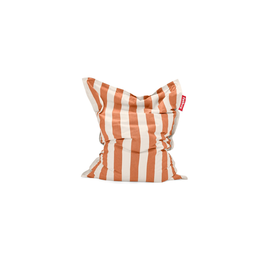 Original Outdoor Stripe  Beanbag – Orange / creme