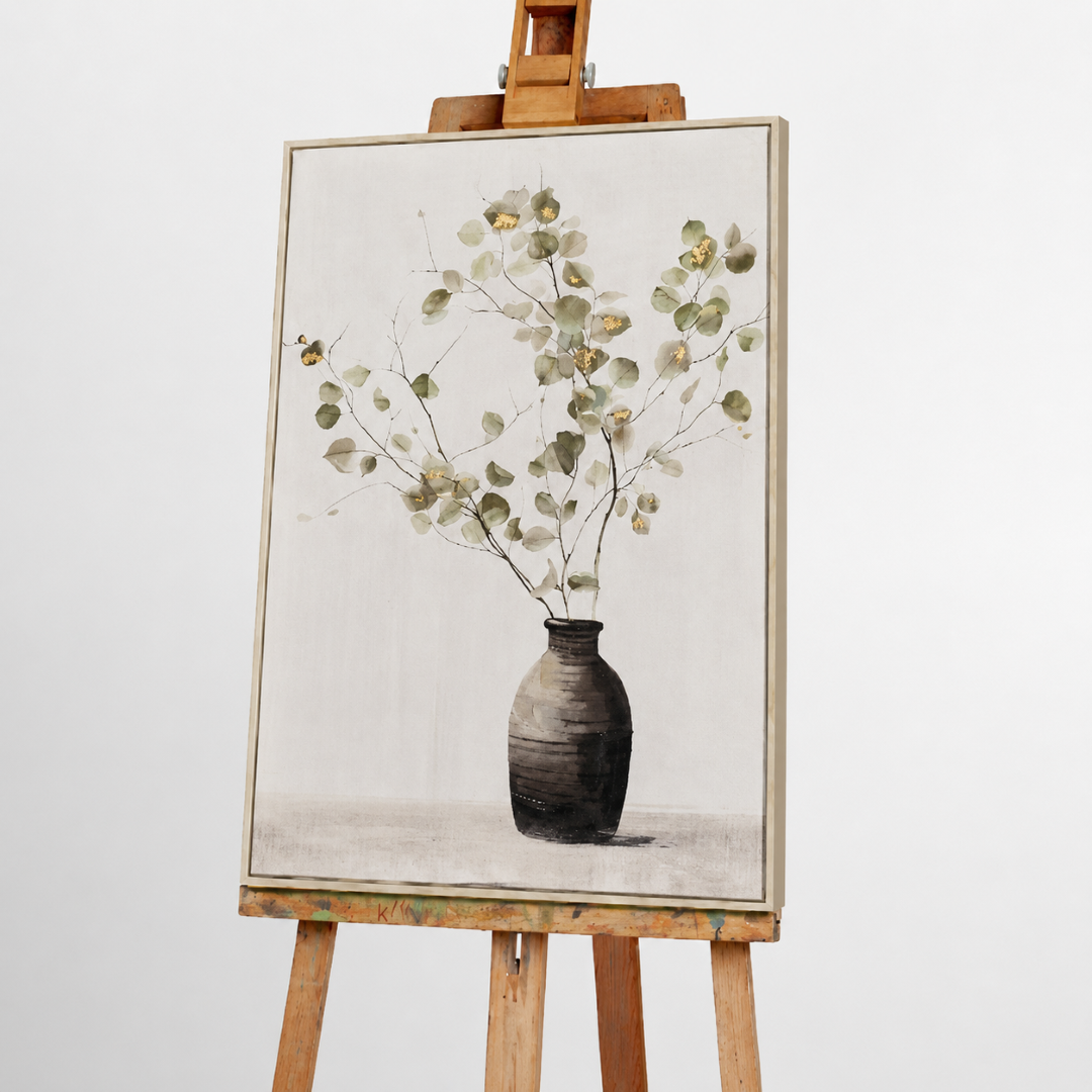 Soft Golden Green 2 Acrylic Painting – 60x90 cm