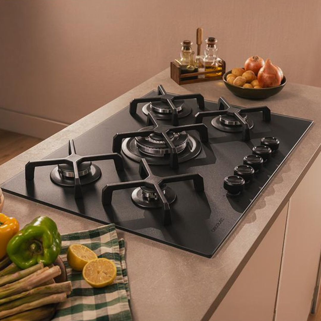 Cecotec Hob Gas 5 Burners – Black