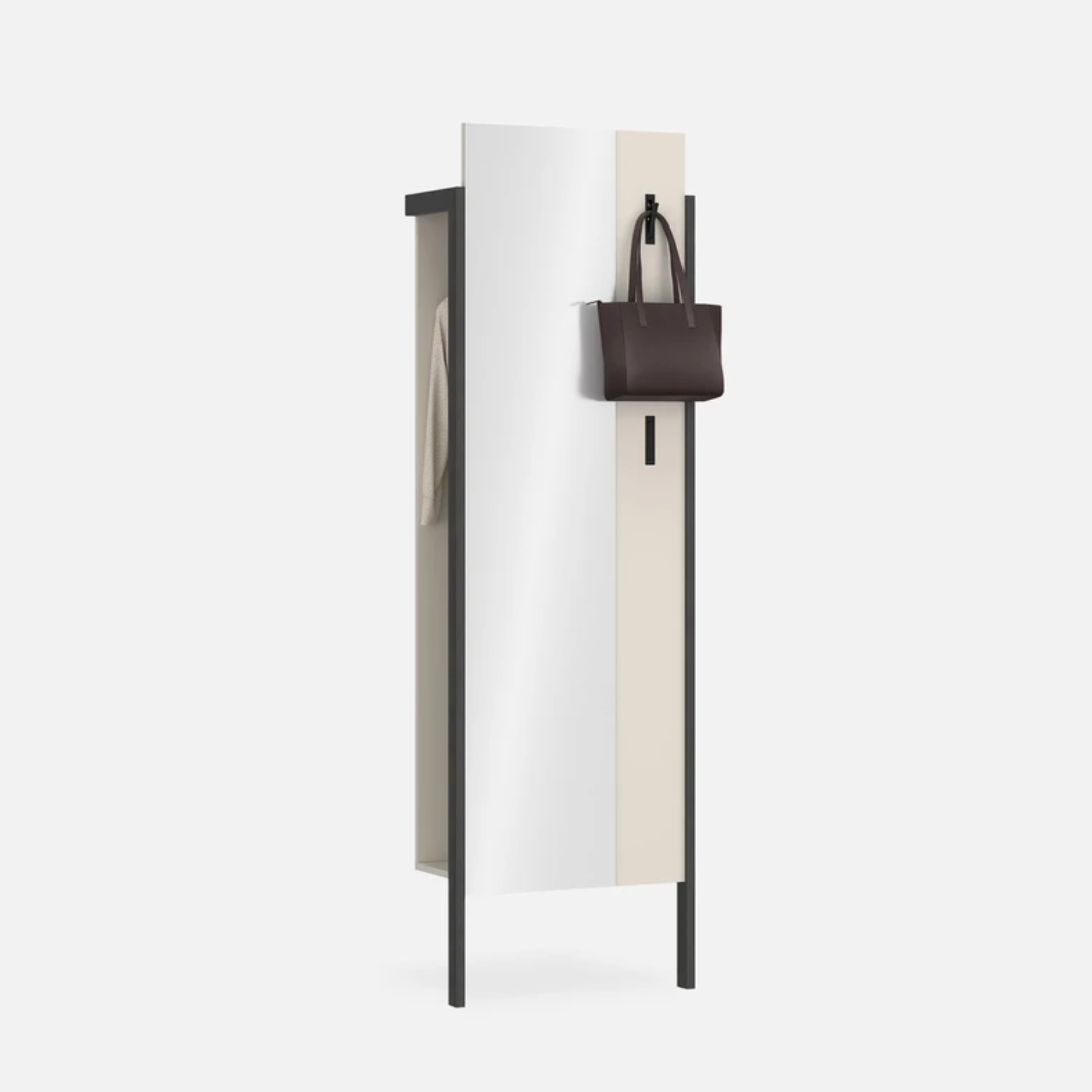 Hallway Cabinet with Mirror - Cashmere