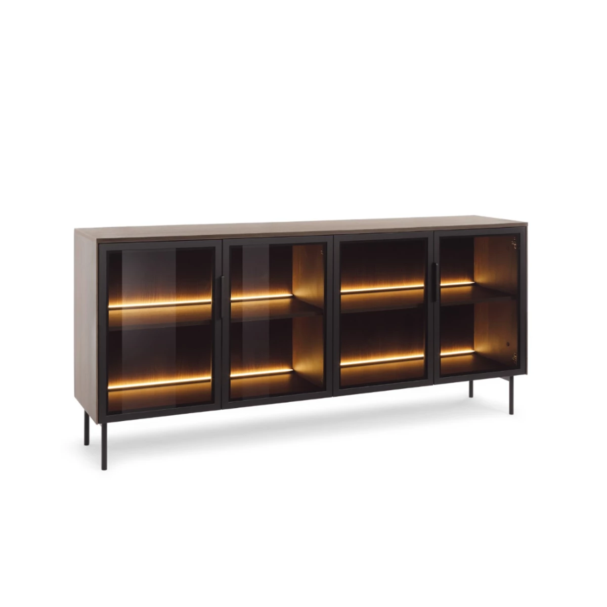Chest Of Drawers 181 4D + LED – Dunin Oak image 1