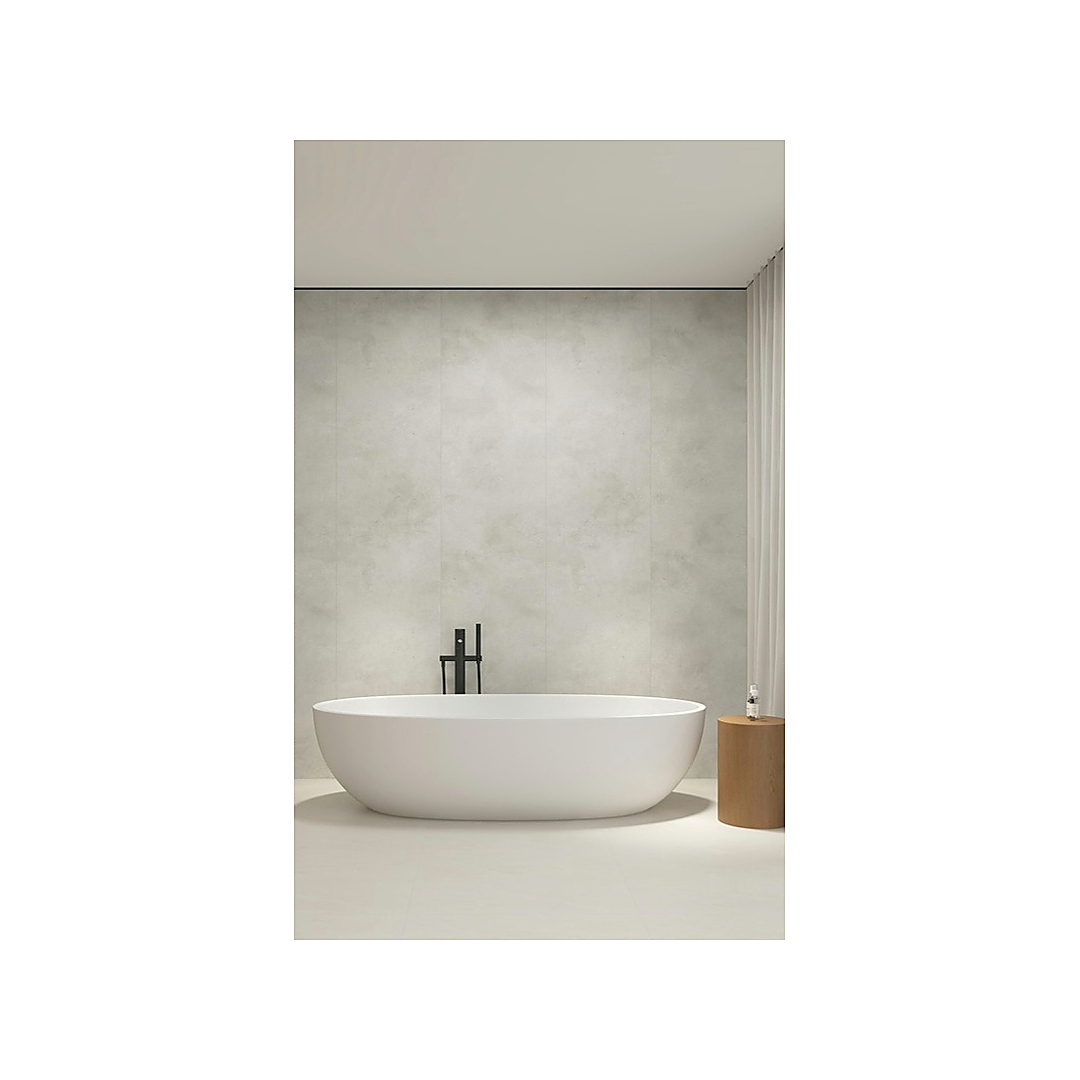 Rigid Interlocking SPC Wall Panel - Stone-Effect Whitestone Canadian