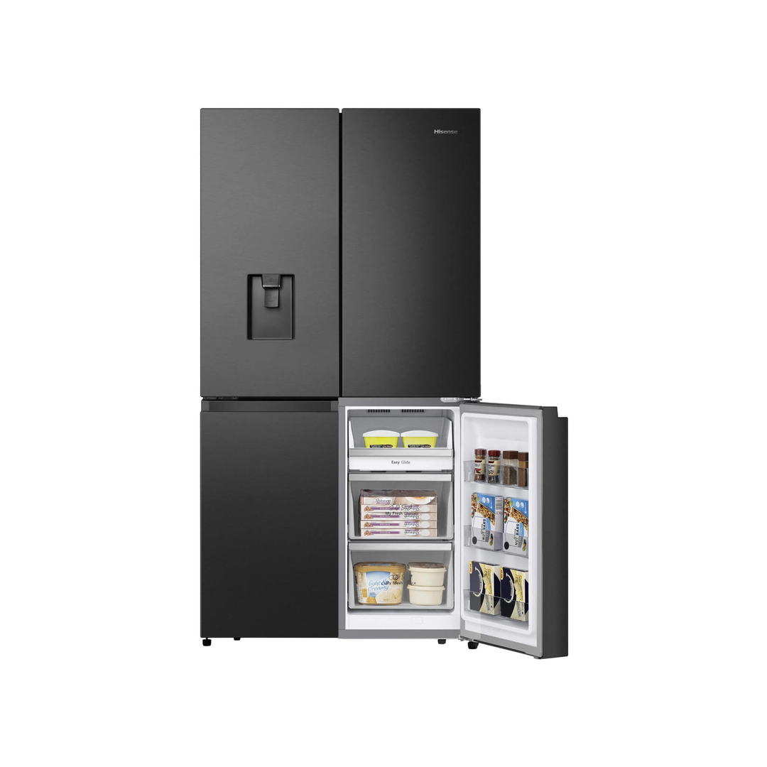 Fridge Freezer -Black PureFlat American Style Hisense