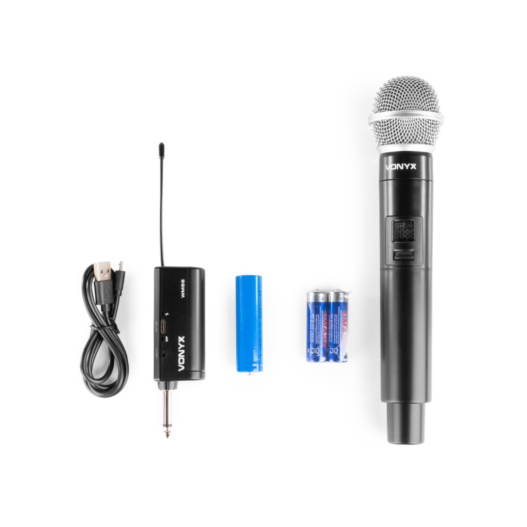 Plug-and-Play UHF Wireless Microphone System