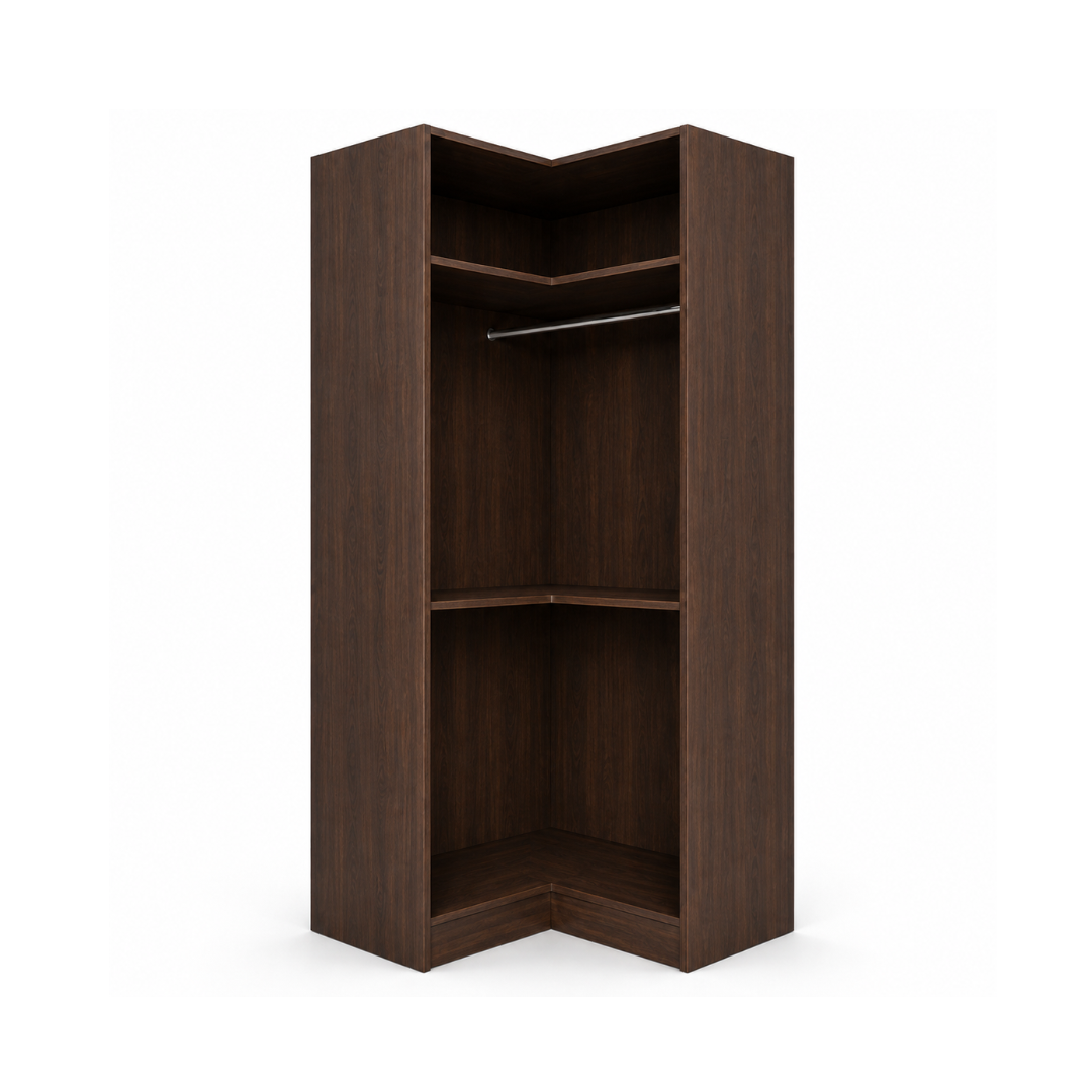 Corner Wardrobe – 2 Shelves & Hanging