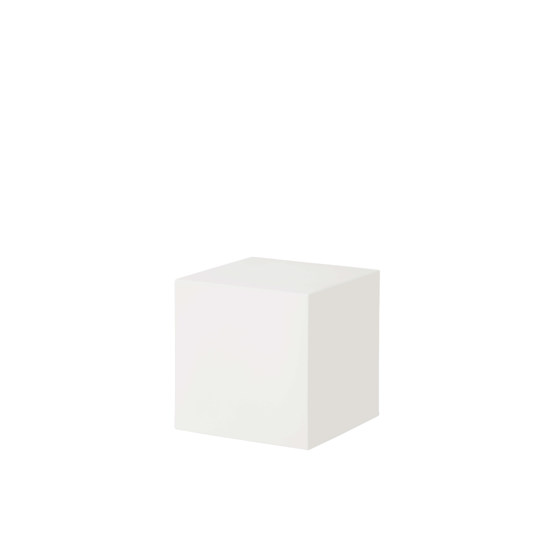 Cubo Seat/Table – Milky White
