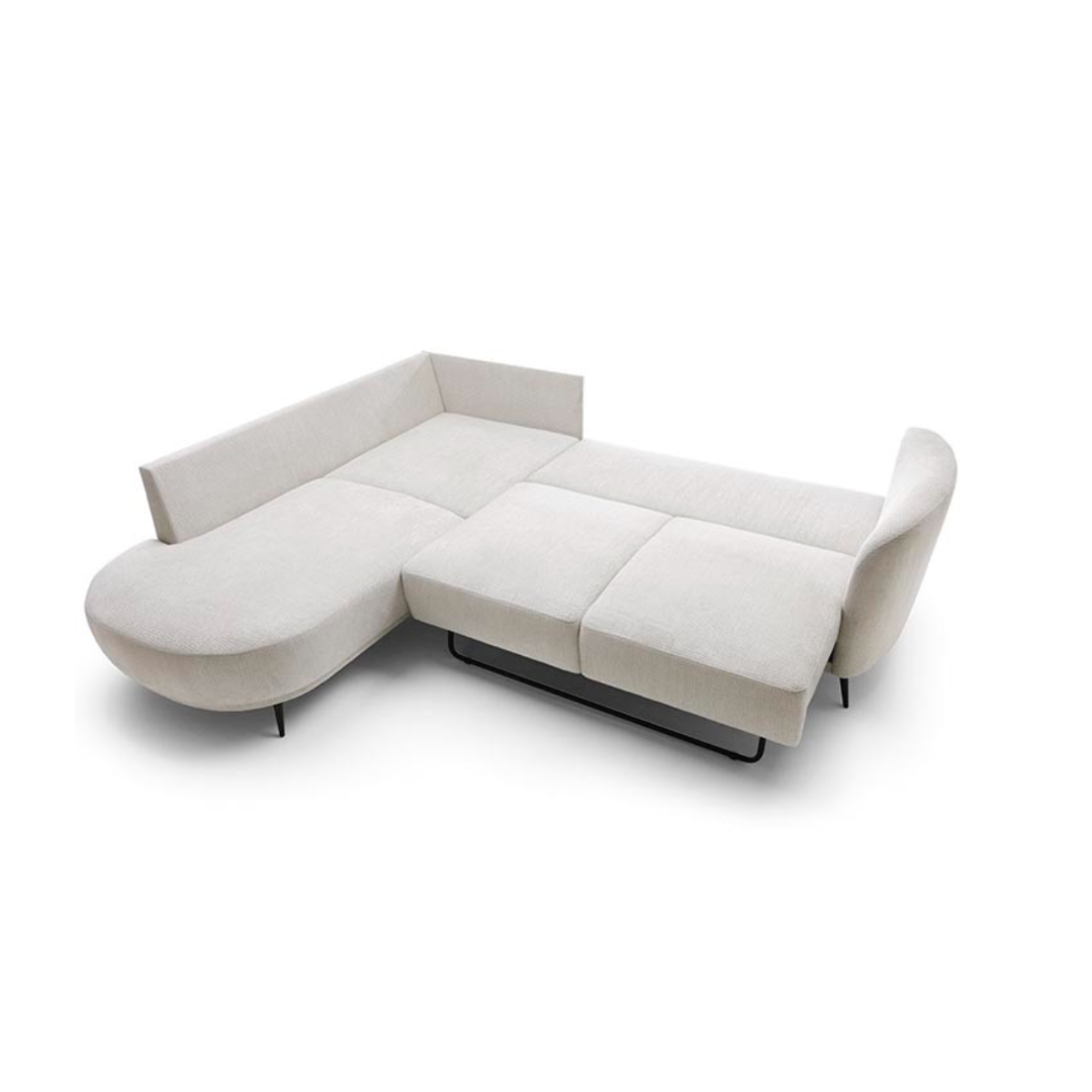 Corner Sofa Bed with Chaise Left 262cm – Raven -22