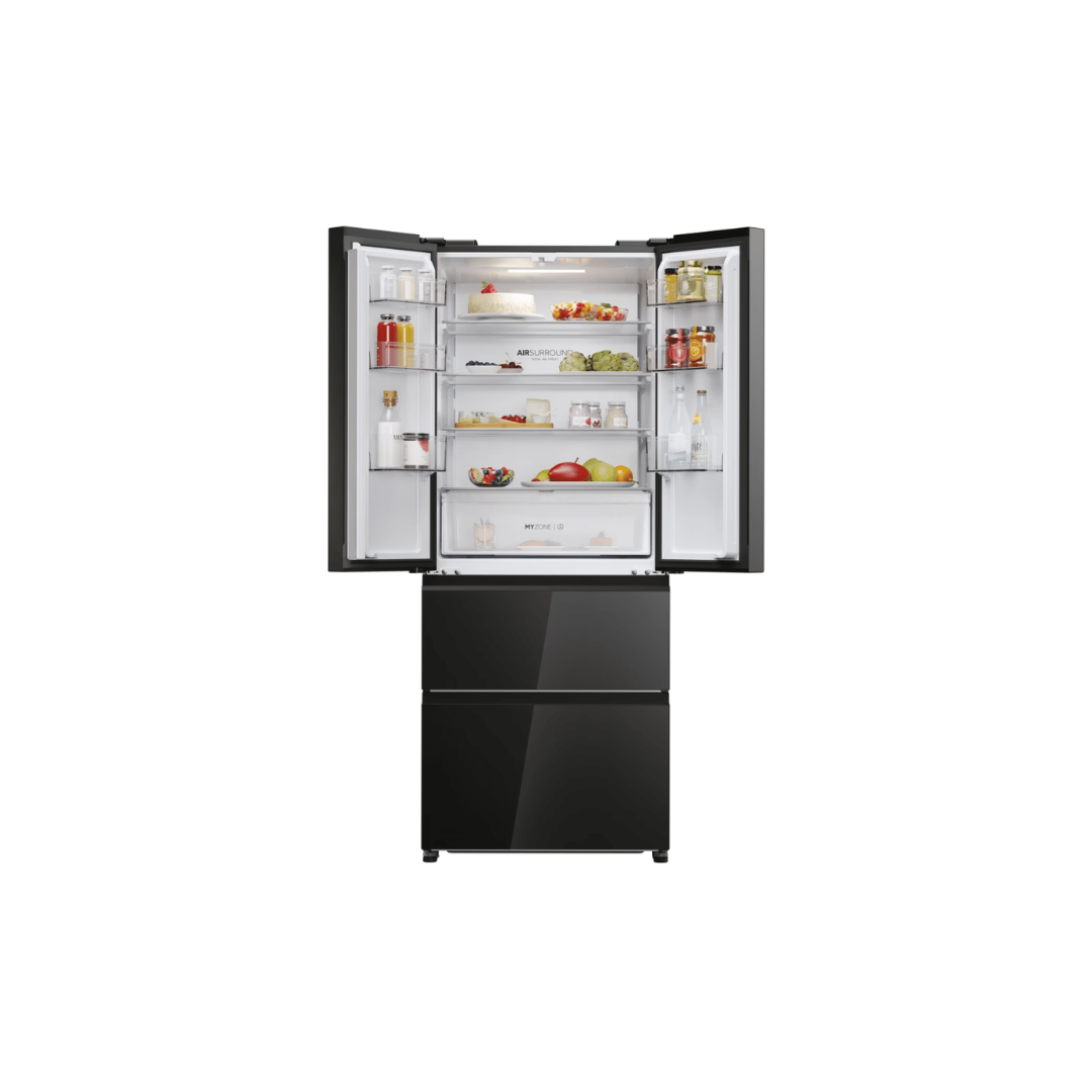 Haier Series 3 Fridge Freezer  – Black 402L