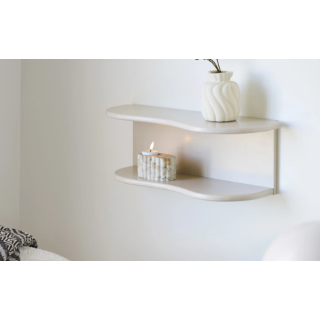 Tealight Holder – Brown & Beige