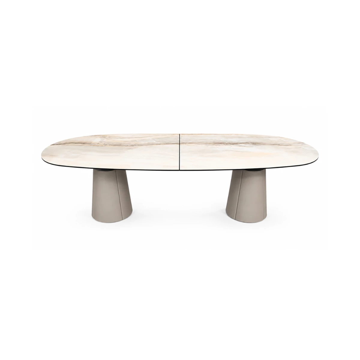 Dining Table  280x110 x76 cm – Champagne Onyx & Stone Grey image 1