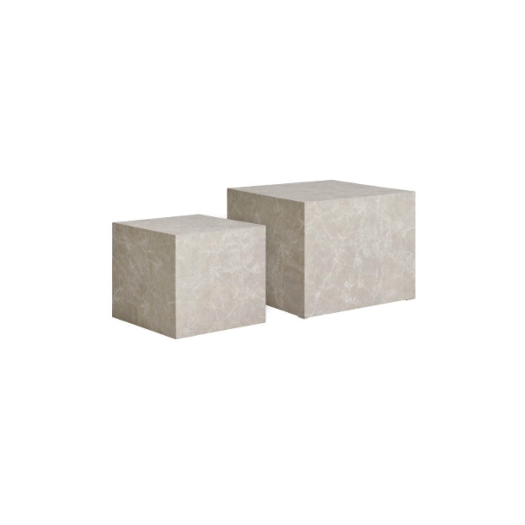 Coffee Table Set of 2 – Beige Prague