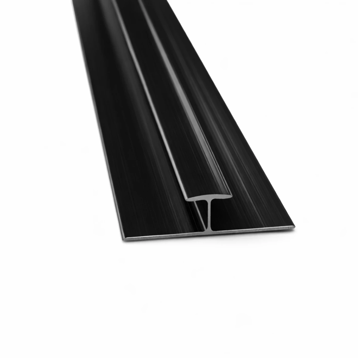 Aluminium T-Shaped Panel Trim - Black image 1