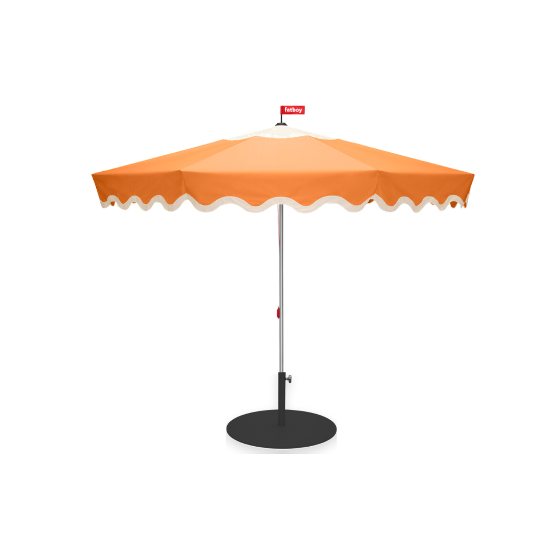 Set Parasol Orange (350X350x280 Cm) + Black Base (70x35.5 cm)