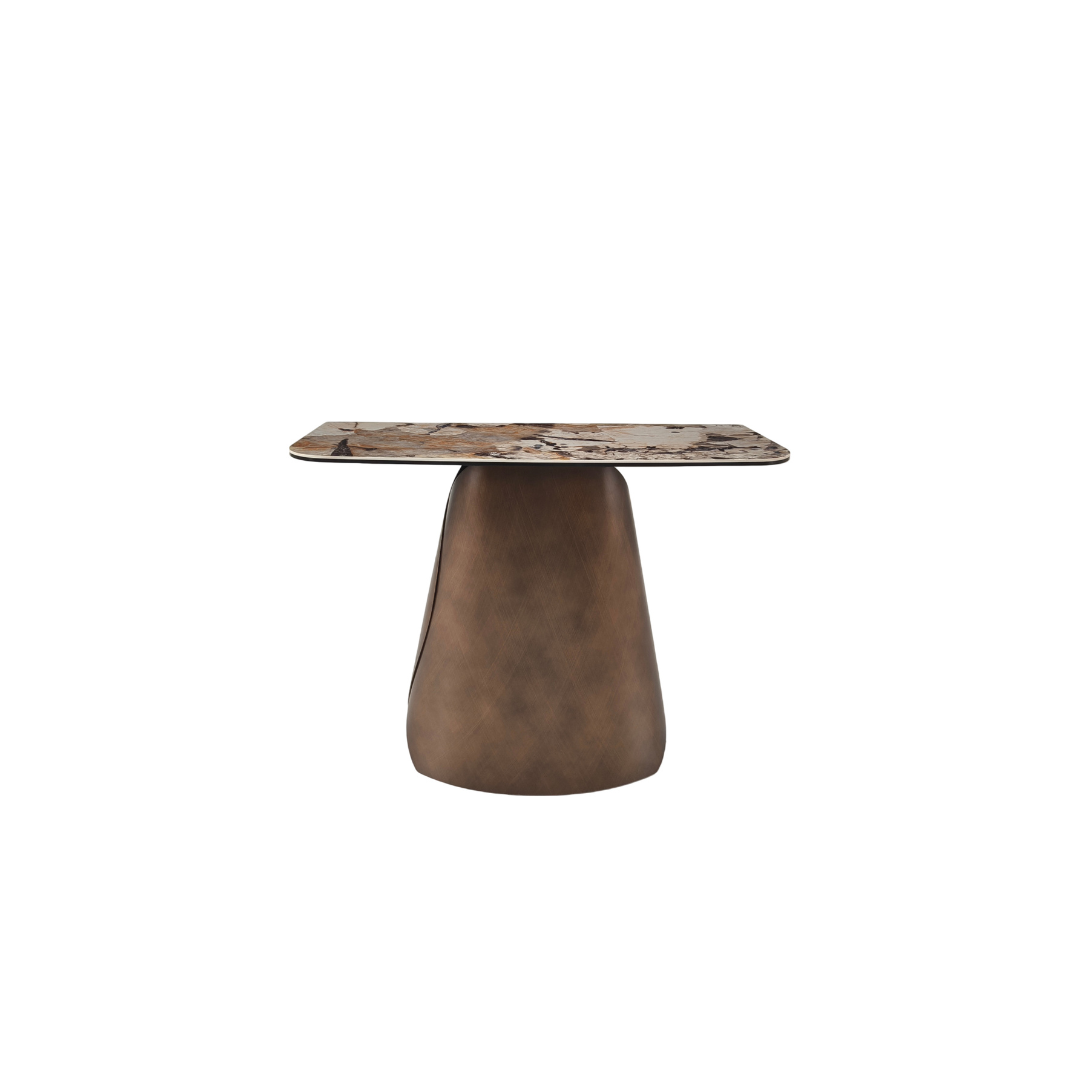 Console Table – Gloss Patagonia/Black/Copper Cross Brushed
