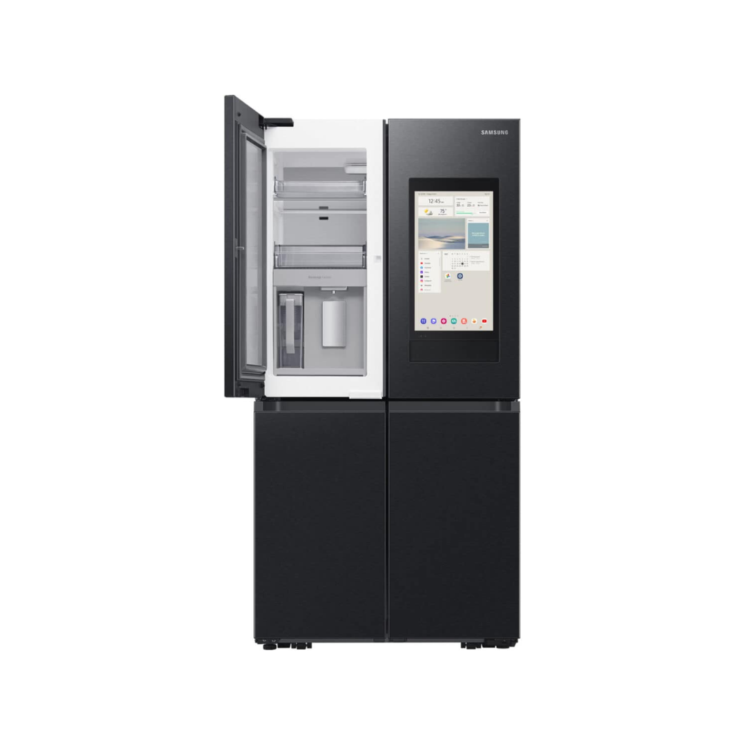 Fridge Freezer-Black 636L Family Hub AI Vision Inside French Style Samsung