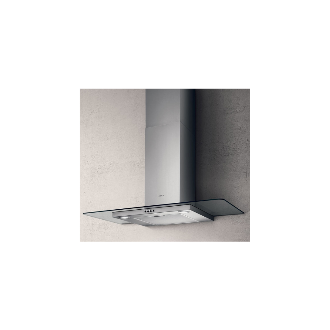 Elica Flat Glass Wall Mounted Hood – Stainless Steel & Glass