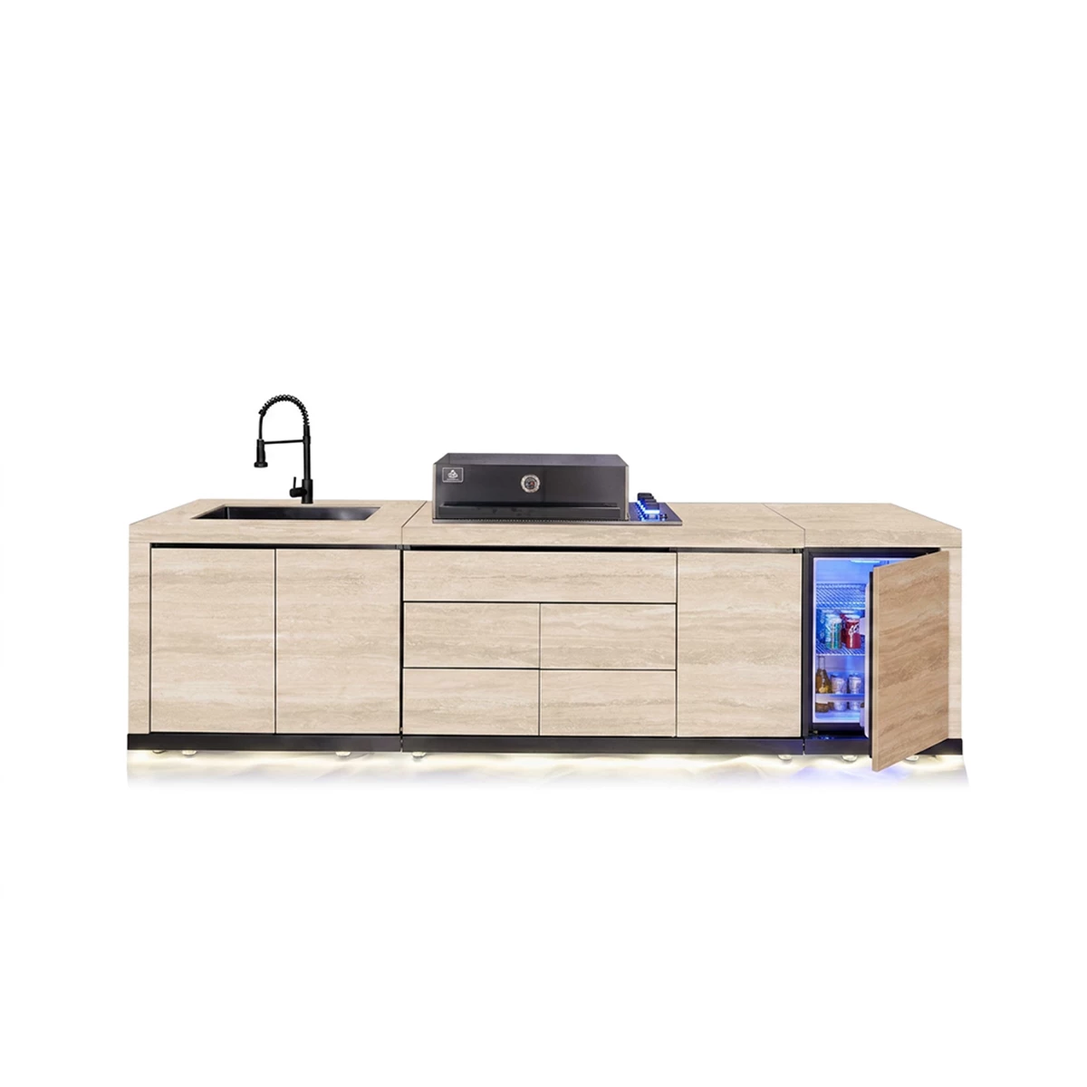 High-End Outdoor Kitchen – Madrid Yellow image 1