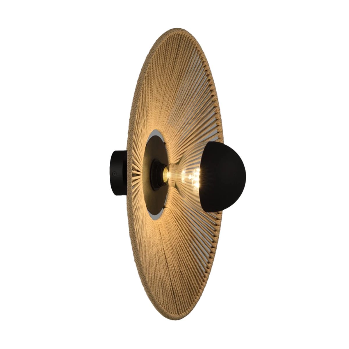 Ceiling/Wall Light D500xH50 mm - Black & Sand image 1