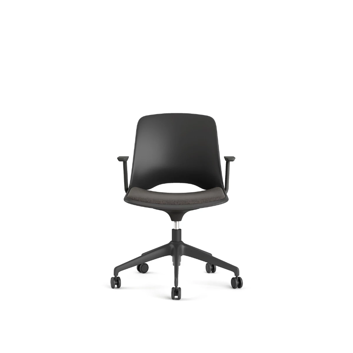 Black Seat and Back Chair image 1