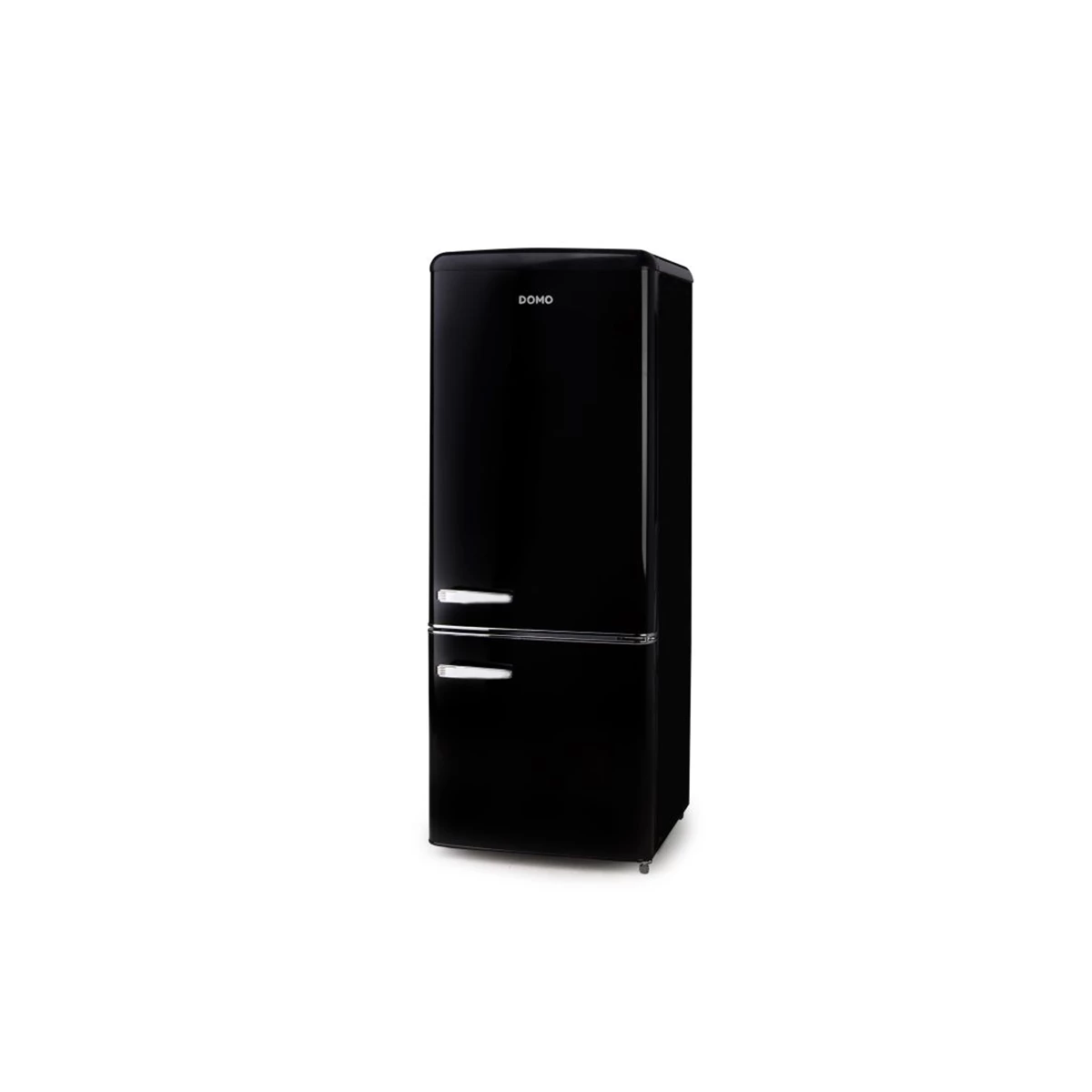 Retro Fridge-Freezer- Black 147L Domo image 1